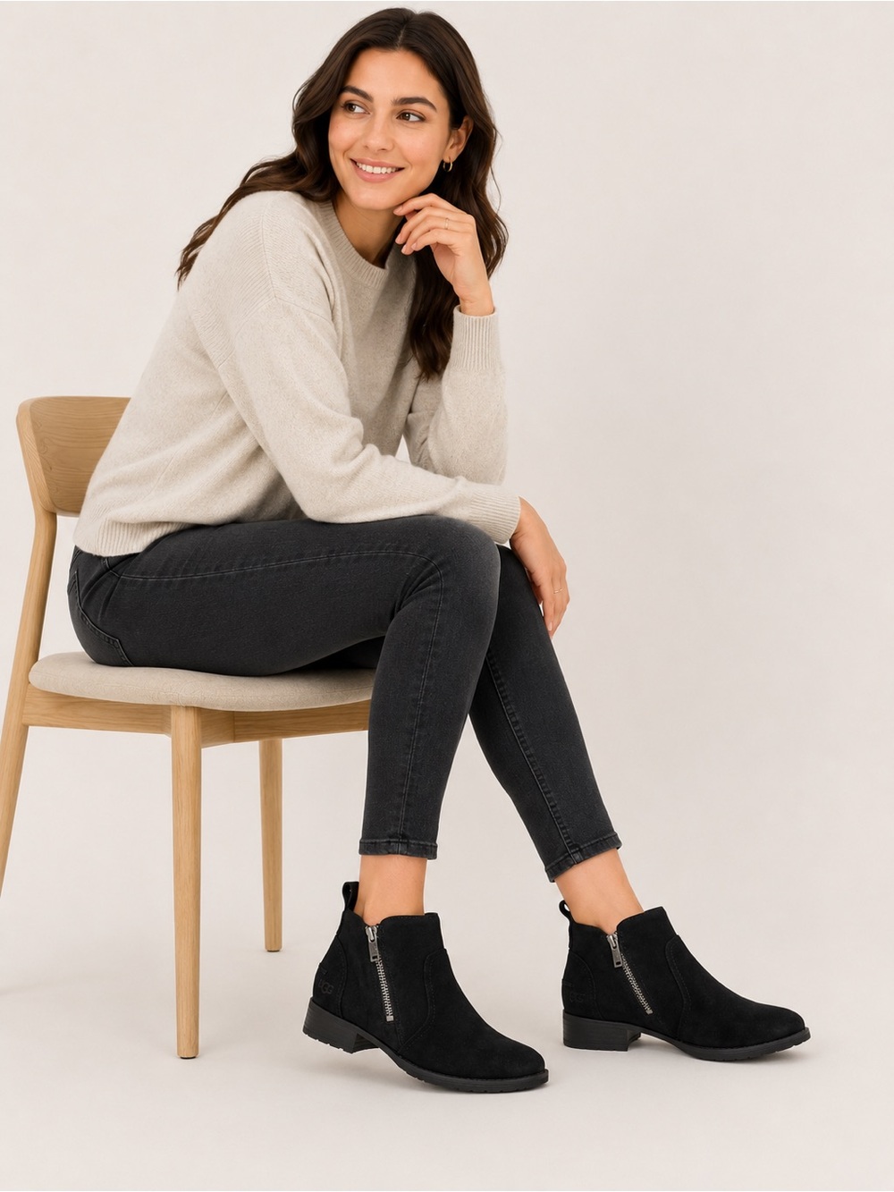 UGG Aureo II Waterproof Suede Booties. Size 6.5